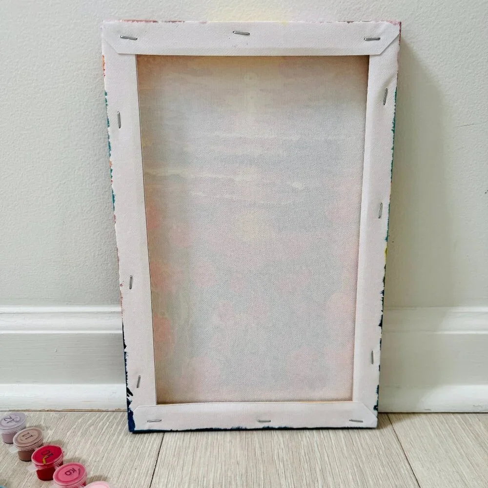 Handmade Tulip Sunset Painting – Original Acrylic Art